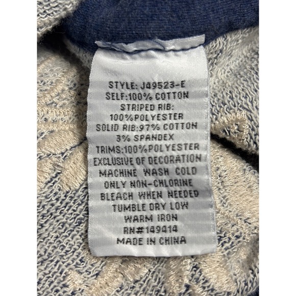 Johnny Was Hoodie & Jogger set Womens Blue Sun Floral Embroidery Full Zip XS - Picture 8 of 16